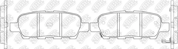 NiBK fékbetétkészlet, tárcsafék - PN2466 - TothCarparts