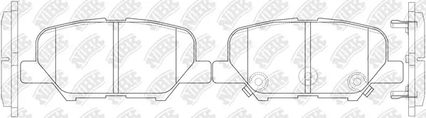 NiBK fékbetétkészlet, tárcsafék - PN25003 - TothCarparts