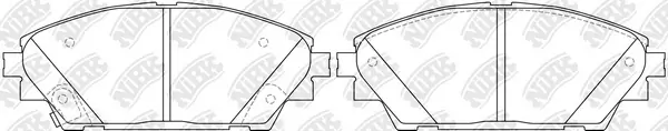 NiBK fékbetétkészlet, tárcsafék - PN25005 - TothCarparts