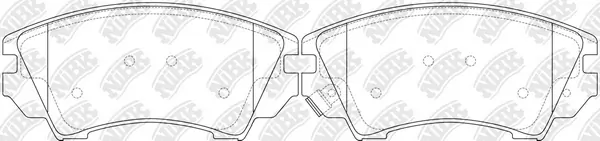 NiBK fékbetétkészlet, tárcsafék - PN34002 - TothCarparts