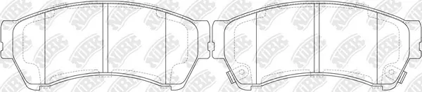 NiBK fékbetétkészlet, tárcsafék - PN5806 - TothCarparts
