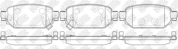 NiBK fékbetétkészlet, tárcsafék - PN5819 - TothCarparts