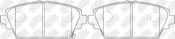 NiBK fékbetétkészlet, tárcsafék - PN8106 - TothCarparts