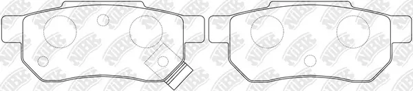 NiBK fékbetétkészlet, tárcsafék - PN8206 - TothCarparts
