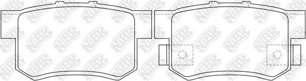 NiBK fékbetétkészlet, tárcsafék - PN8397 - TothCarparts
