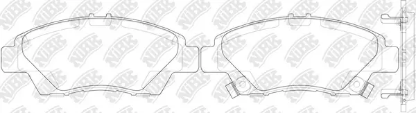 NiBK fékbetétkészlet, tárcsafék - PN8868 - TothCarparts