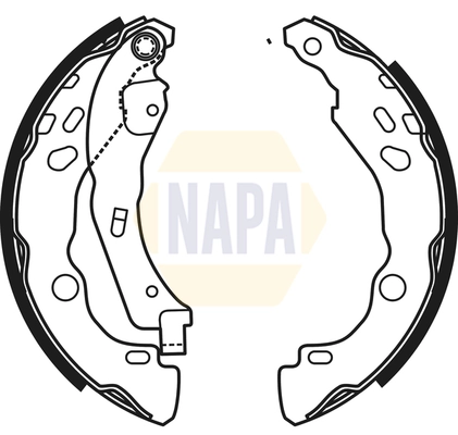 NAPA fékpofakészlet - NBS1050 - TothCarparts