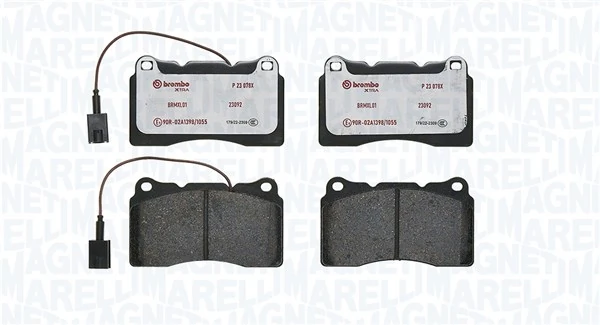 MAGNETI MARELLI fékbetétkészlet, tárcsafék - 363700523078 - TothCarparts