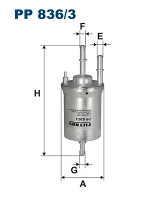 FILTRON Üzemanyagszűrő - PP 836/3 - TothCarparts