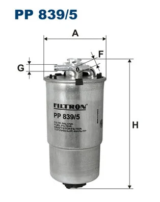 FILTRON Üzemanyagszűrő - PP 839/5 - TothCarparts