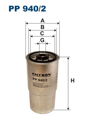 FILTRON Üzemanyagszűrő - PP 940/2 - TothCarparts