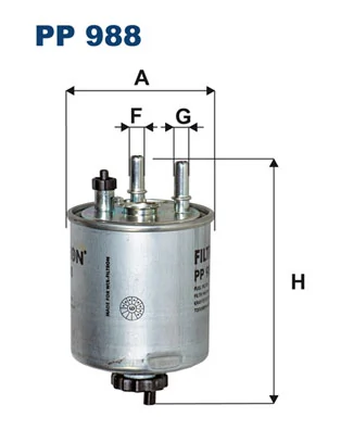 FILTRON Üzemanyagszűrő - PP 988 - TothCarparts