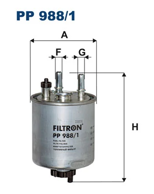 FILTRON Üzemanyagszűrő - PP 988/1 - TothCarparts