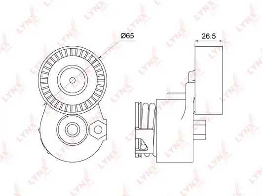 LYNXAUTO Szíjfeszítő, hosszbordás szíj - PT-3138 - TothCarparts