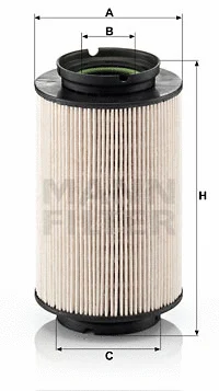MANN-FILTER Üzemanyagszűrő - PU 936/2 x - TothCarparts