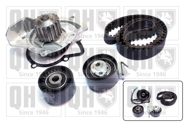 QUINTON HAZELL Vízpumpa + fogasszíj készlet - QBPK8610 - TothCarparts