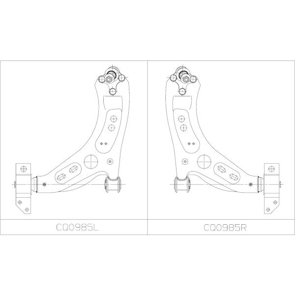 CTR lengőkar, kerékfelfüggesztés - CQ0985L - TothCarparts