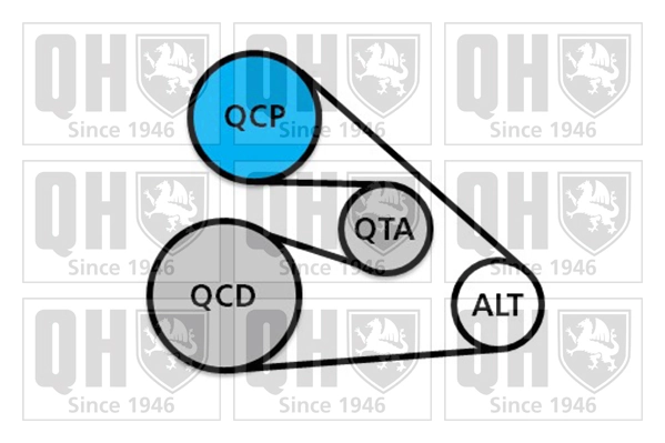 QUINTON HAZELL hosszbordás szíj készlet - QDK140 - TothCarparts