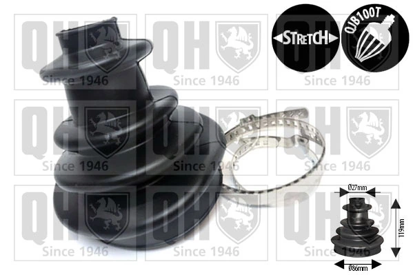 QUINTON HAZELL gumiharang, hajtótengely - QJB8030 - TothCarparts