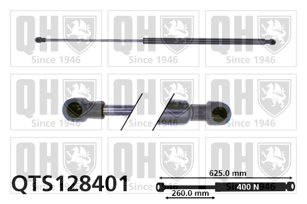 QUINTON HAZELL gázrugó, csomag-/poggyásztér - QTS128401 - TothCarparts