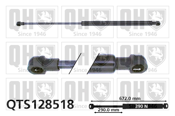 QUINTON HAZELL gázrugó, csomag-/poggyásztér - QTS128518 - TothCarparts