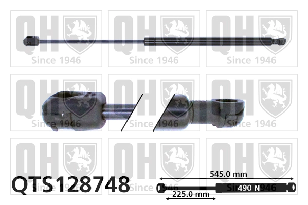 QUINTON HAZELL gázrugó, csomag-/poggyásztér - QTS128748 - TothCarparts