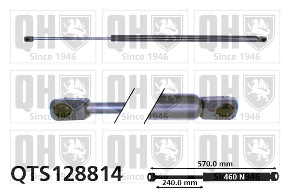 QUINTON HAZELL gázrugó, csomag-/poggyásztér - QTS128814 - TothCarparts