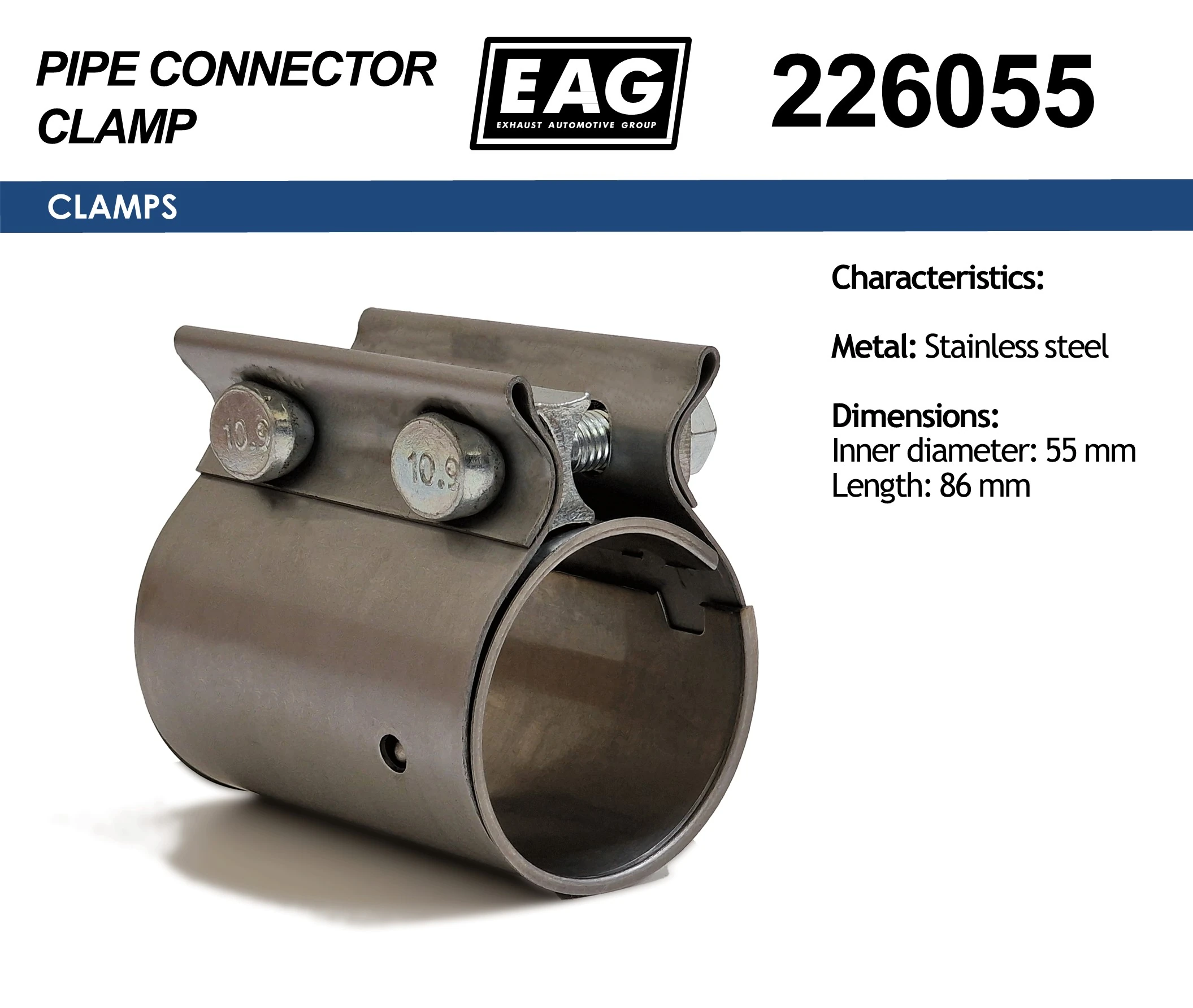 EAG csőkapcsoló, kipufogó - 226055 - TothCarparts