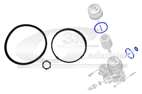 3RG tömítés, olajszűrő - 36208 - TothCarparts