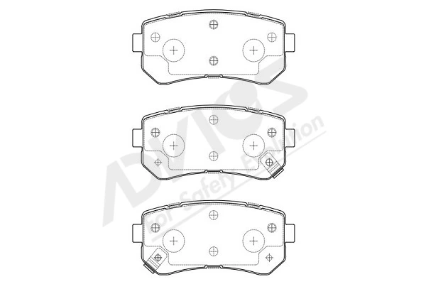 ADVICS-SEA fékbetétkészlet, tárcsafék - R2N027Y - TothCarparts