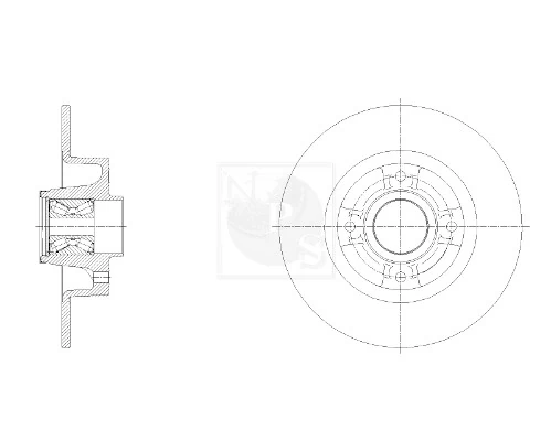 NPS féktárcsa - R331T01 - TothCarparts