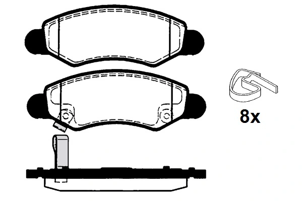 RAICAM fékbetétkészlet, tárcsafék - RA.0424.0 - TothCarparts