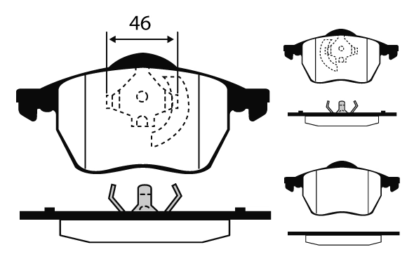 RAICAM fékbetétkészlet, tárcsafék - RA.0429.4 - TothCarparts