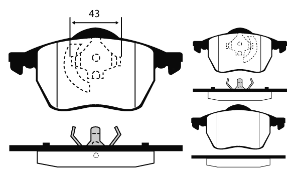 RAICAM fékbetétkészlet, tárcsafék - RA.0429.6 - TothCarparts
