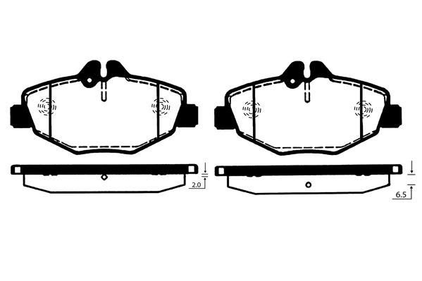 RAICAM fékbetétkészlet, tárcsafék - RA.0821.0 - TothCarparts