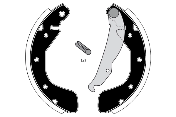 RAICAM fékpofakészlet - RA28050 - TothCarparts