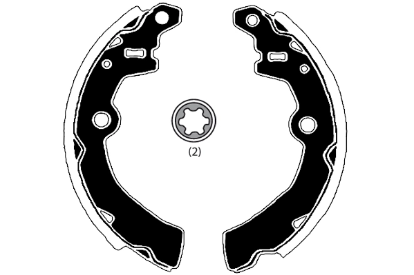 RAICAM fékpofakészlet - RA28450 - TothCarparts