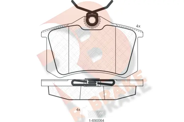 R BRAKE fékbetétkészlet, tárcsafék - RB0697-703 - TothCarparts