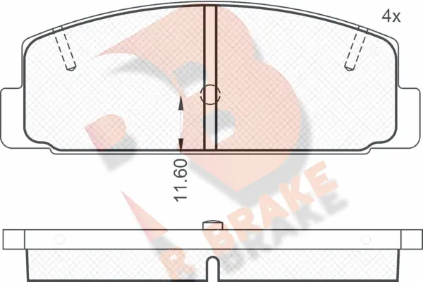 R BRAKE fékbetétkészlet, tárcsafék - RB0785 - TothCarparts
