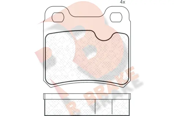 R BRAKE fékbetétkészlet, tárcsafék - RB0807 - TothCarparts