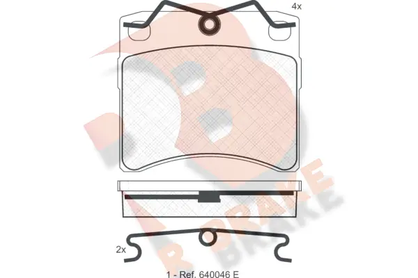 R BRAKE fékbetétkészlet, tárcsafék - RB0895 - TothCarparts