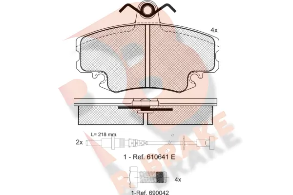 R BRAKE fékbetétkészlet, tárcsafék - RB0993-700 - TothCarparts