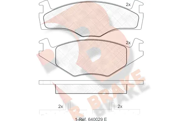 R BRAKE fékbetétkészlet, tárcsafék - RB1048 - TothCarparts