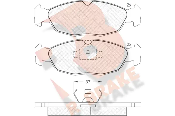 R BRAKE fékbetétkészlet, tárcsafék - RB1084 - TothCarparts