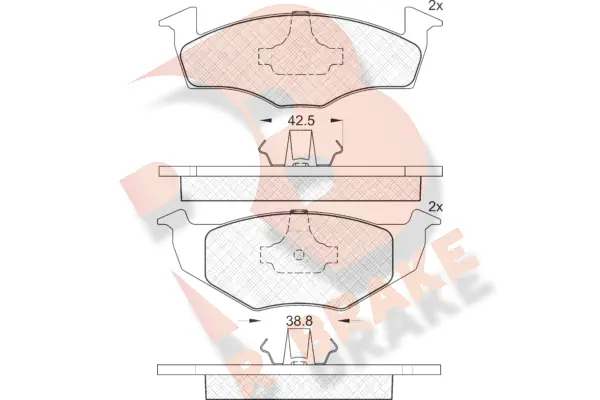 R BRAKE fékbetétkészlet, tárcsafék - RB1130 - TothCarparts