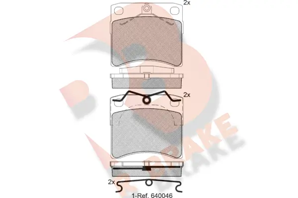 R BRAKE fékbetétkészlet, tárcsafék - RB1168 - TothCarparts