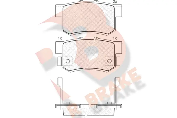 R BRAKE fékbetétkészlet, tárcsafék - RB1187 - TothCarparts