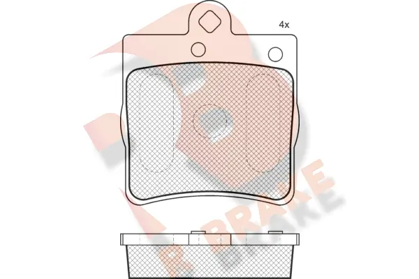 R BRAKE fékbetétkészlet, tárcsafék - RB1311-396 - TothCarparts