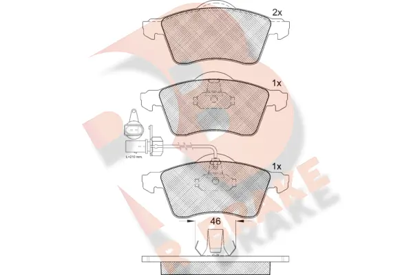 R BRAKE fékbetétkészlet, tárcsafék - RB1320 - TothCarparts
