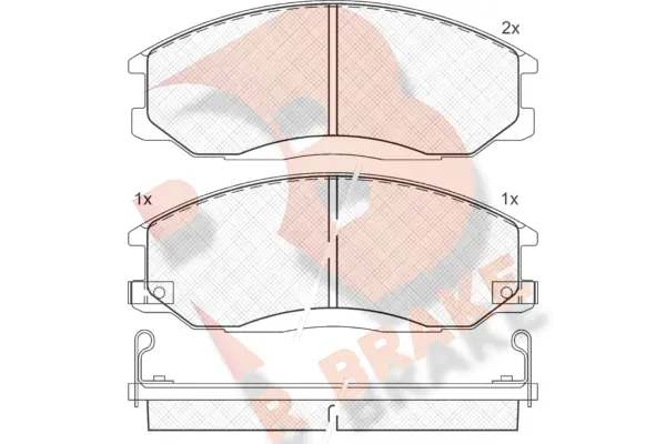 R BRAKE fékbetétkészlet, tárcsafék - RB1372 - TothCarparts
